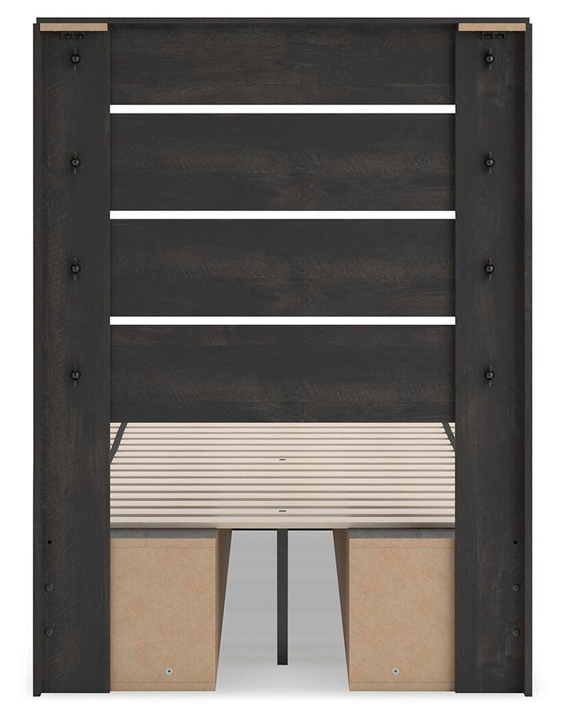 Delmorta Panel Bed with Storage