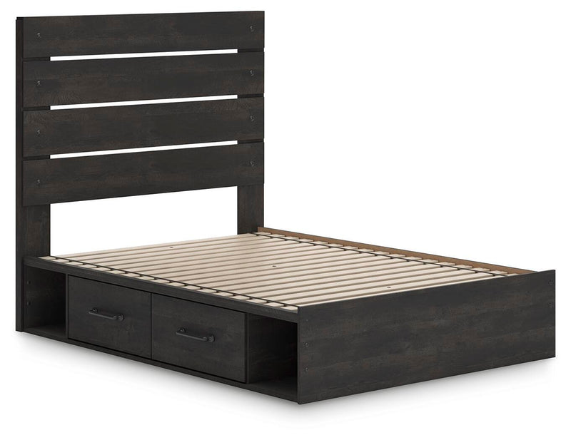 Delmorta Panel Storage Bed