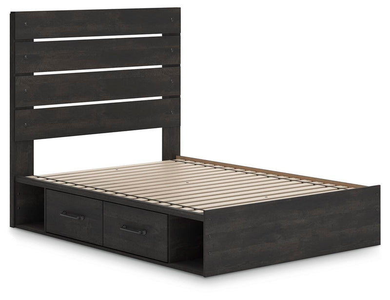 Delmorta Panel Bed with Storage