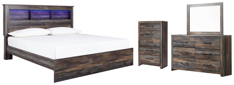 Drystan Panel Bookcase Bed Bedroom Set