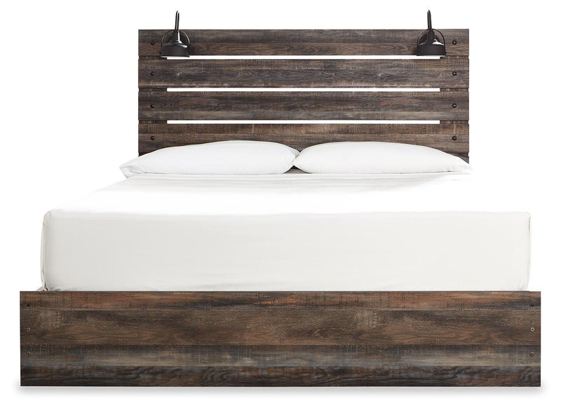 Drystan Panel Bed with 4 Storage Drawers