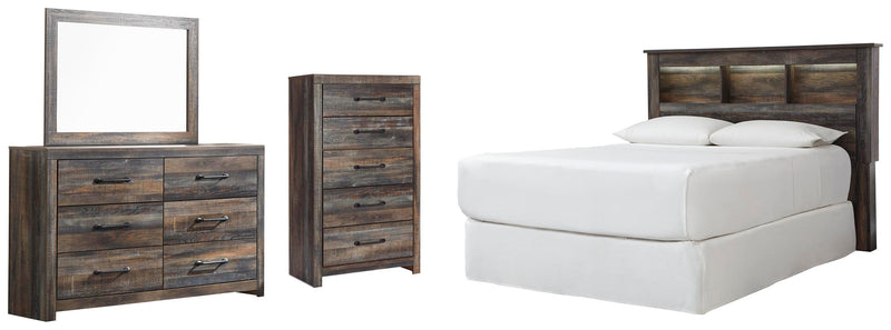 Drystan Bookcase Headboard Bedroom Set