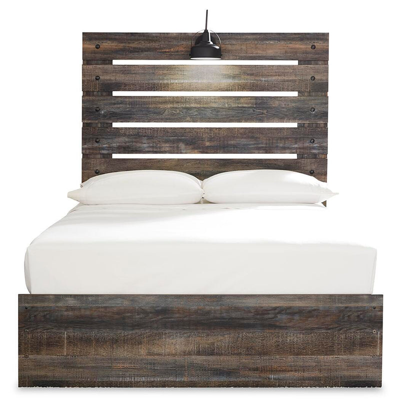 Drystan Panel Bed with 2 Storage Drawers