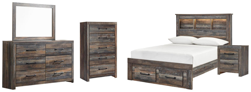 Drystan Bookcase Bed Bedroom Set