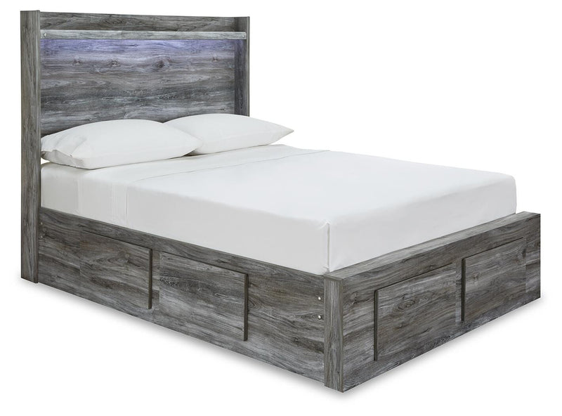 Cama con paneles Baystorm con 4 cajones de almacenamiento