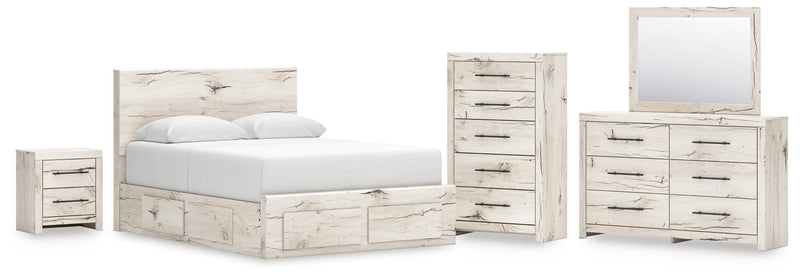 Lawroy Panel Storage Bed Bedroom Set