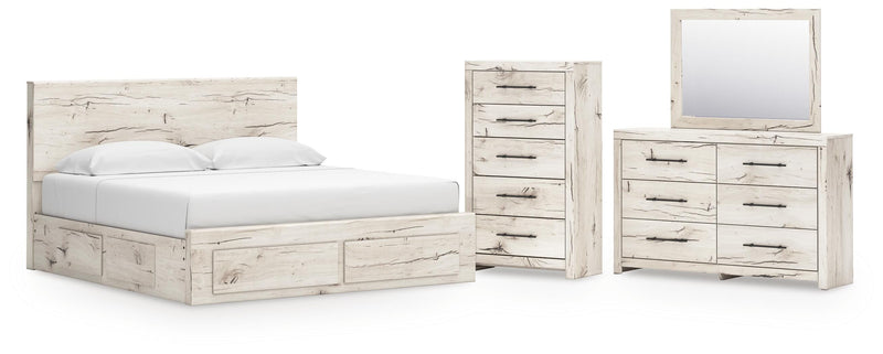 Lawroy Panel Storage Bed Bedroom Set