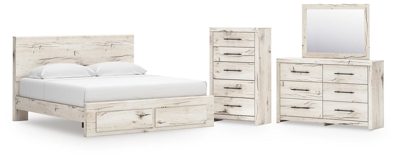 Lawroy Panel Storage Bed Bedroom Set