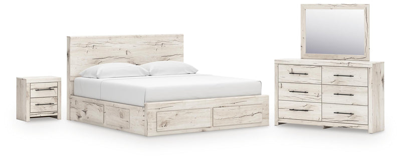Lawroy Panel Storage Bed Bedroom Set