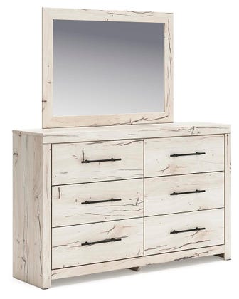Lawroy Panel Headboard, Dresser and Mirror