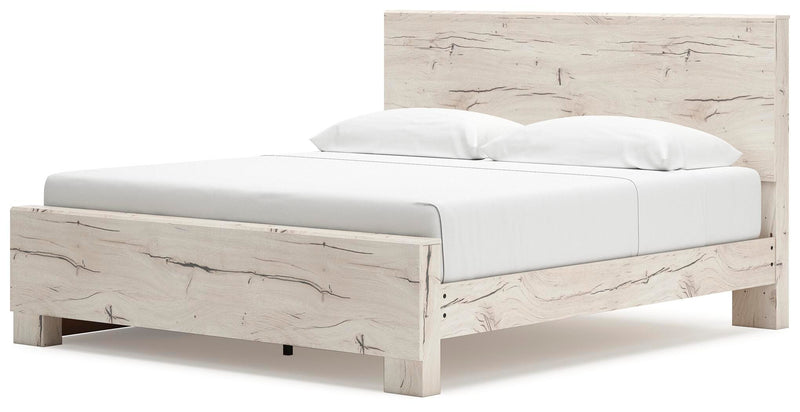 Cama con paneles y almacenamiento Lawroy