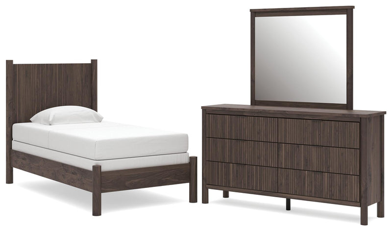 Juego de dormitorio Pamytta con cama de paneles