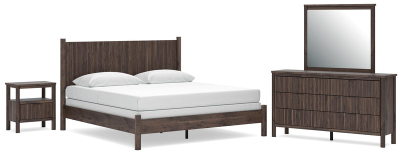 Juego de dormitorio Pamytta con cama de paneles
