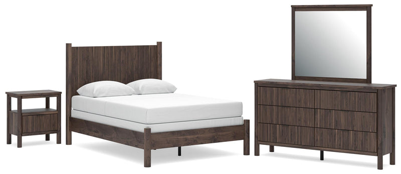 Juego de dormitorio Pamytta con cama de paneles