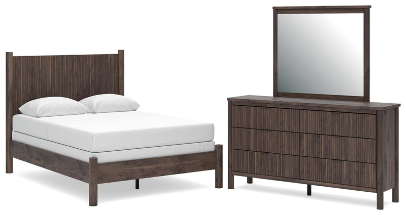 Juego de dormitorio Pamytta con cama de paneles