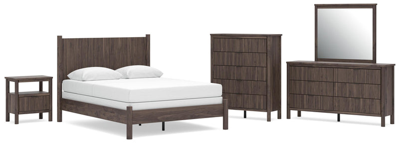 Juego de dormitorio Pamytta con cama de paneles