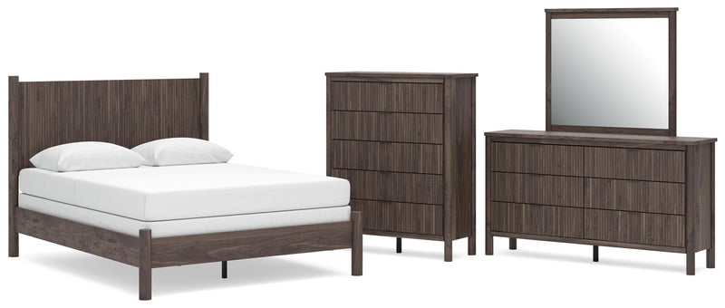 Juego de dormitorio Pamytta con cama de paneles