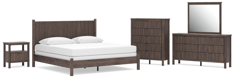 Juego de dormitorio Pamytta con cama de paneles