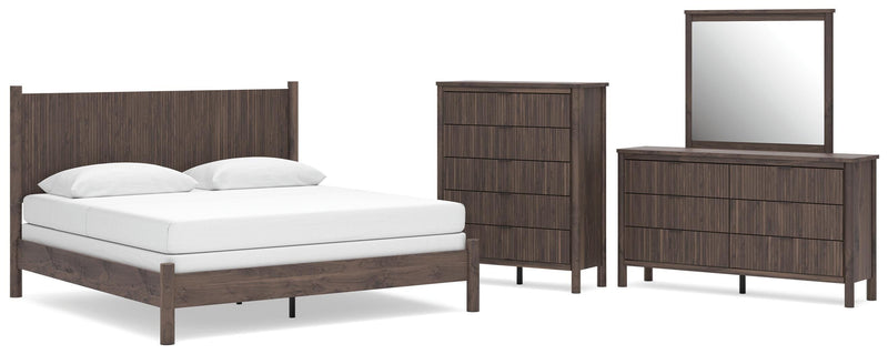 Juego de dormitorio Pamytta con cama de paneles
