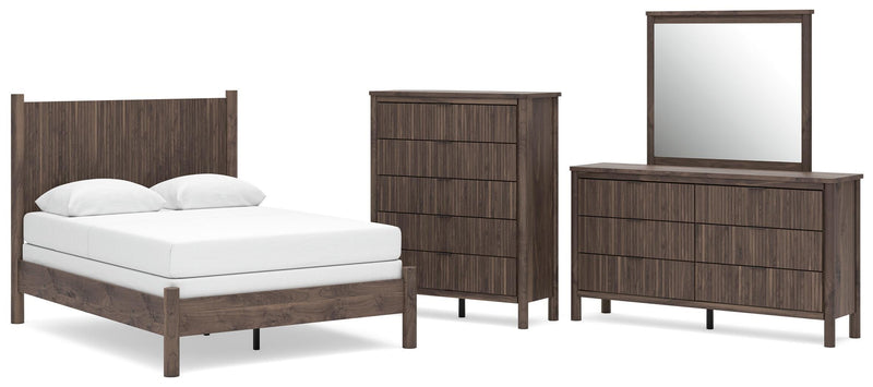 Juego de dormitorio Pamytta con cama de paneles