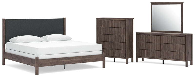 Pamytta Upholstered Panel Bed Bedroom Set