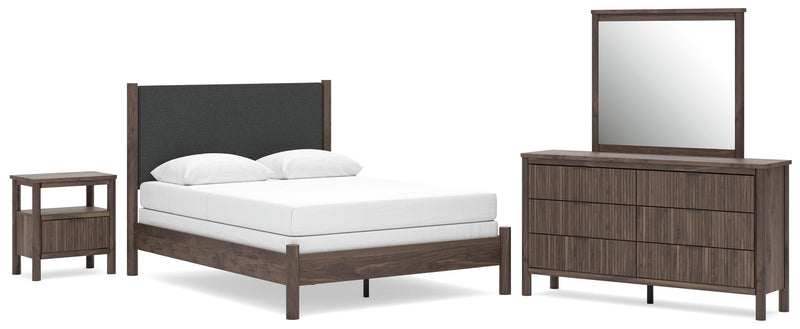 Pamytta Upholstered Panel Bed Bedroom Set