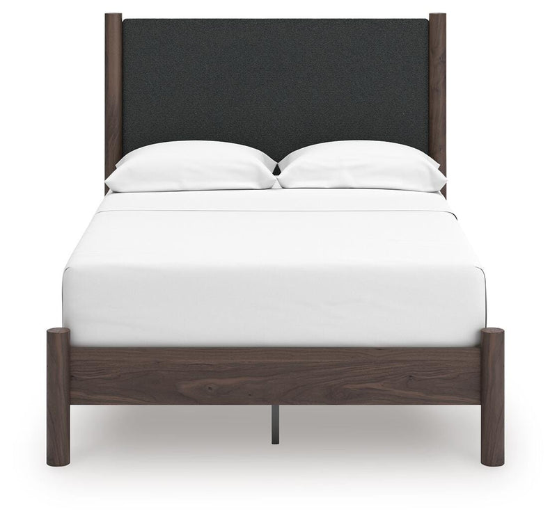 Pamytta Upholstered Panel Platform Bed Bedroom Set