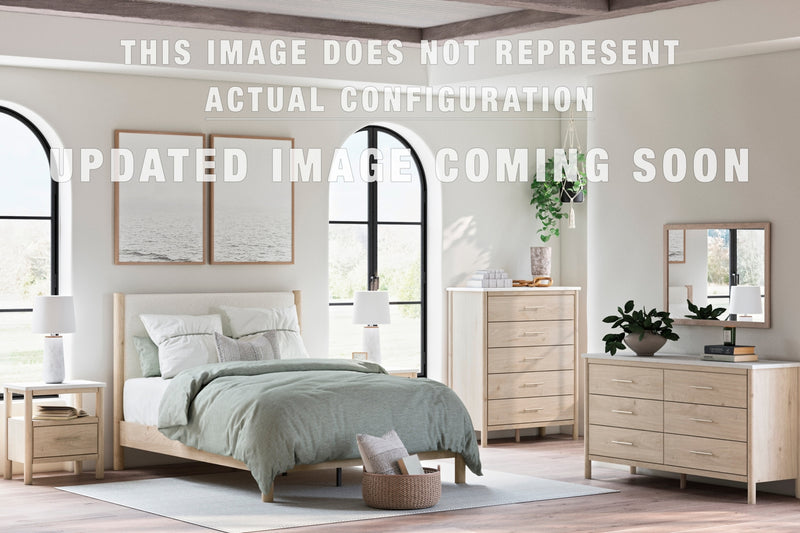 Cadmori Upholstered Panel Bed Bedroom Set