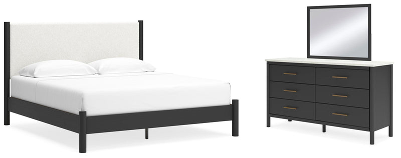 Cadmori Upholstered Panel Bed Bedroom Set