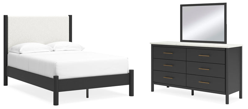 Cadmori Upholstered Panel Bed Bedroom Set