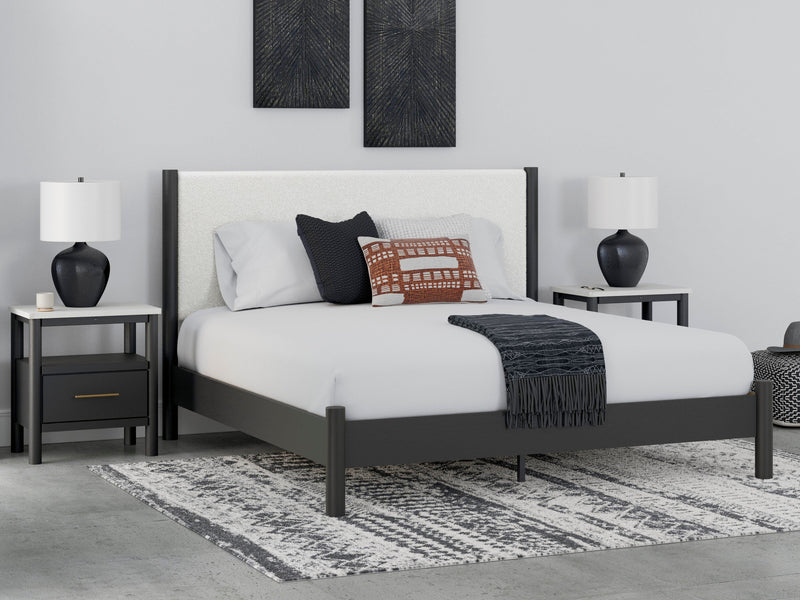 Cama panel tapizada Cadmori