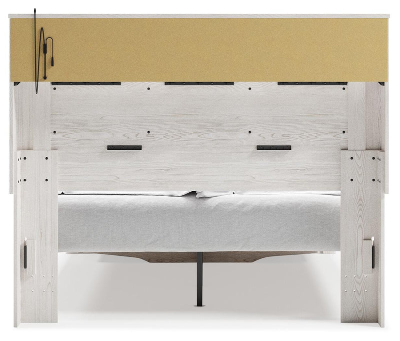 Altyra Upholstered Bookcase Bed with Storage
