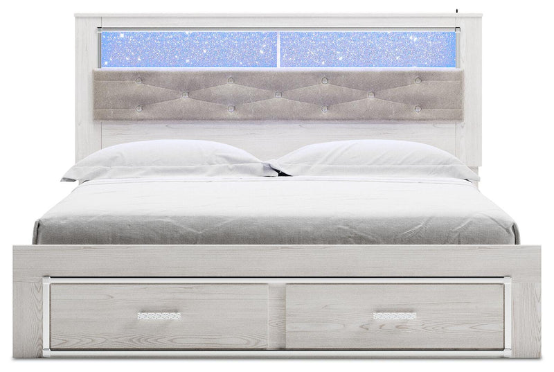 Altyra Upholstered Bookcase Bed with Storage
