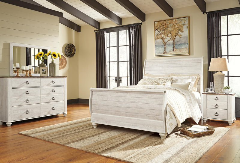Willowton Sleigh Bed Bedroom Set