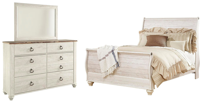 Willowton Sleigh Bed Bedroom Set