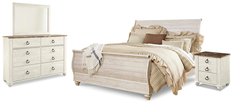 Willowton Sleigh Bed Bedroom Set