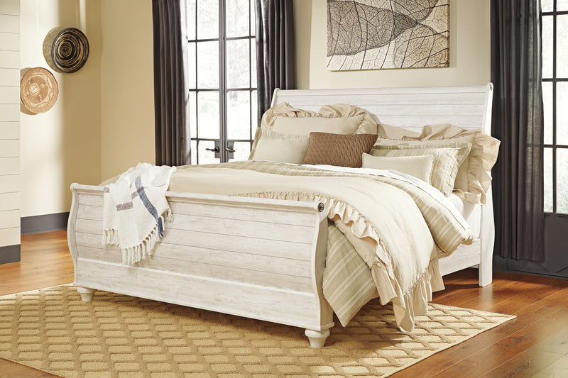 Willowton Sleigh Bed Bedroom Set