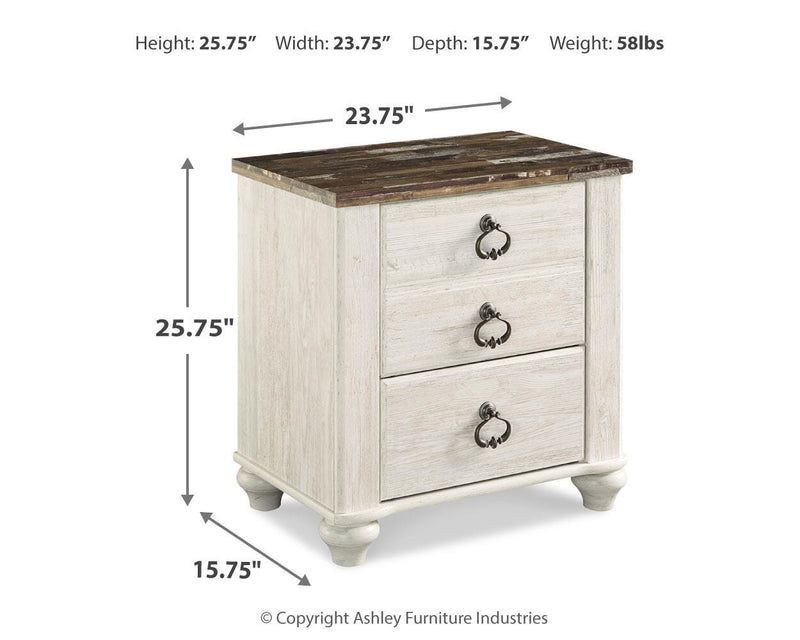 Willowton Sleigh Bed Bedroom Set