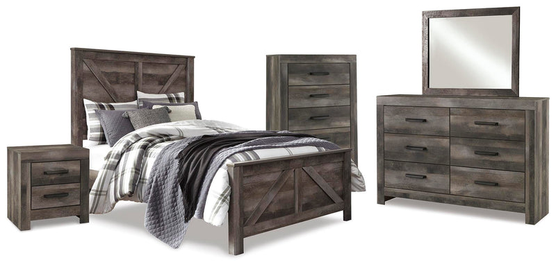 Wynnlow Crossbuck Panel Bed Bedroom Set