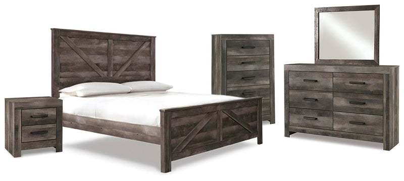Wynnlow Crossbuck Panel Bed Bedroom Set
