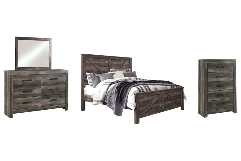 Wynnlow Crossbuck Panel Bed Bedroom Set