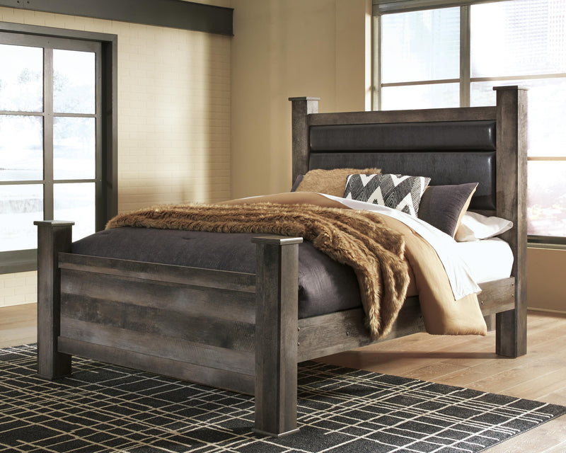 Cama con dosel tapizada Wynnlow
