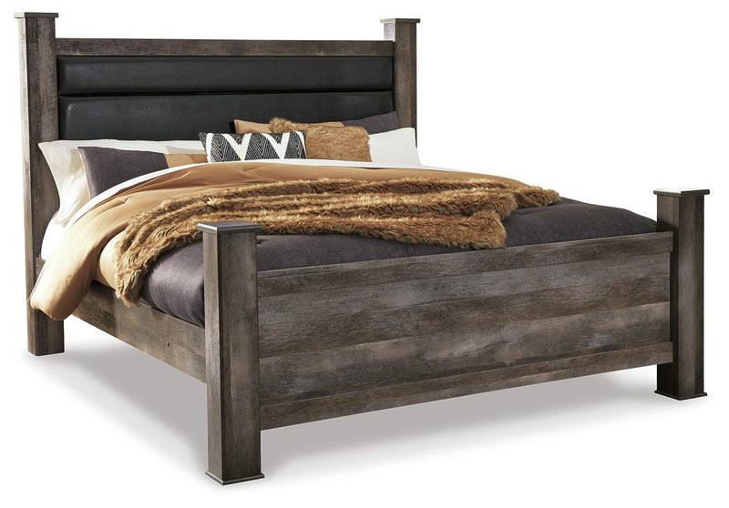 Juego de dormitorio con cama de cuatro postes Wynnlow