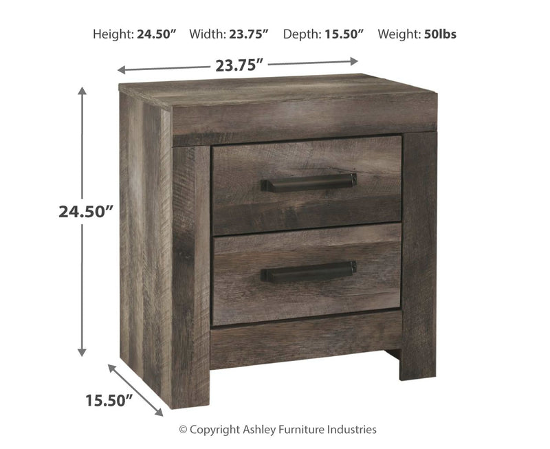 Wynnlow Two Drawer Night Stand