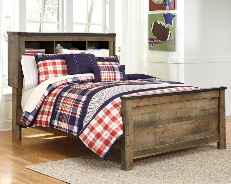 Trinell Bookcase Panel Bed
