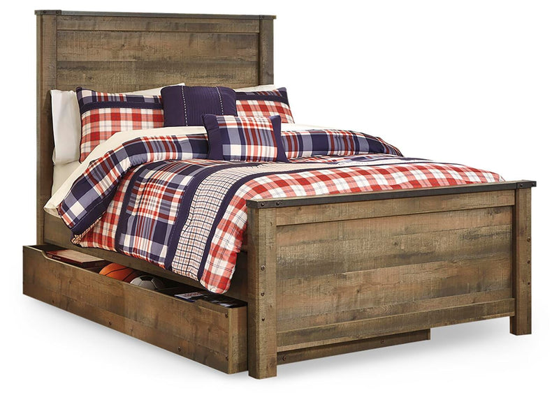 Trinell Panel Bed with 1 Large Storage Drawer