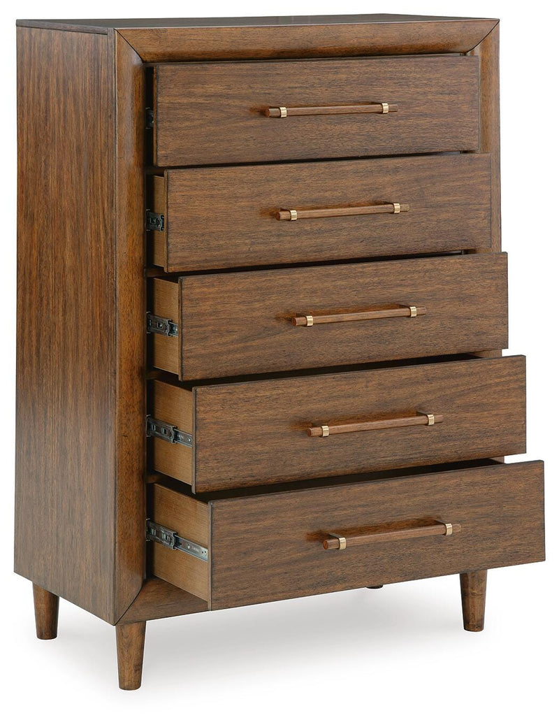 Juego de dormitorio de cama tapizada Lyncott