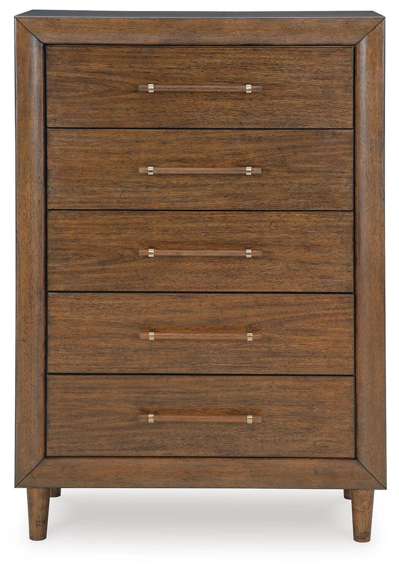 Juego de dormitorio de cama tapizada Lyncott
