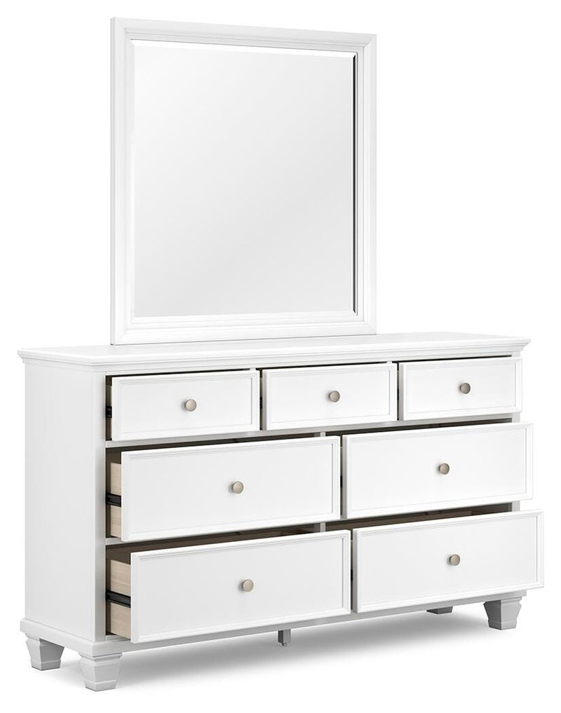 Dormitorio Fortman con cama de panel de almacenamiento