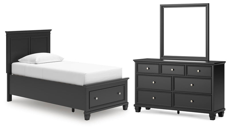 Lanolee Panel Storage Bed Bedroom Set